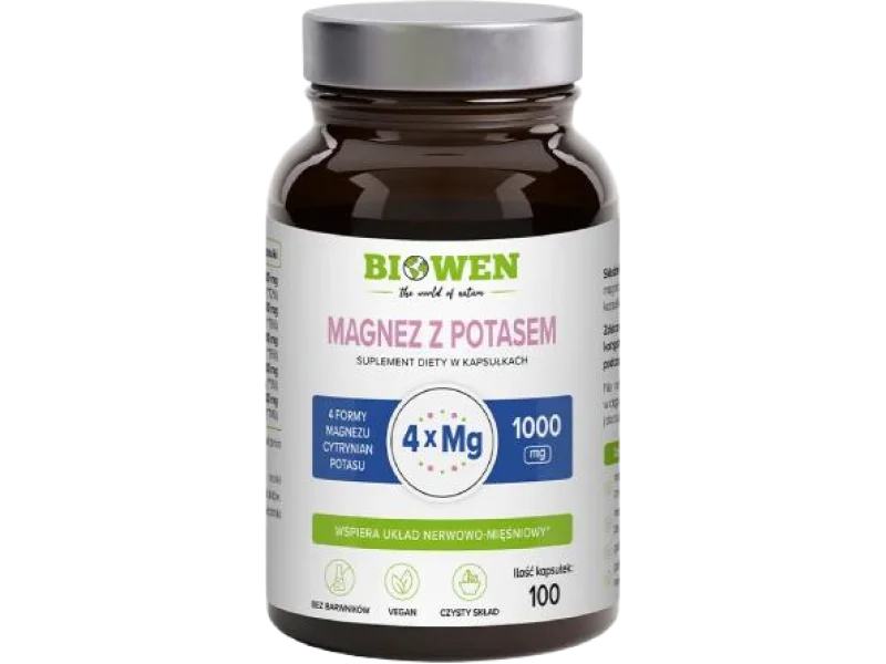Biowen Magnez z potasem, kapsułki