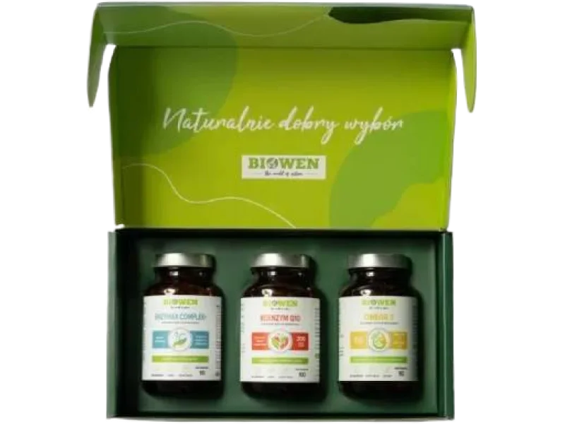 Biowen Zestaw dla Mamy Omega 3 + Enzymax Complex+ enzymy trawienne + Koenzym Q10, kapsułki