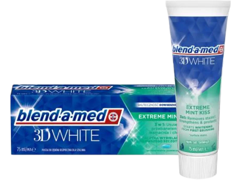 BLEND-A-MED 3D White Extreme Mint Kiss, pasta