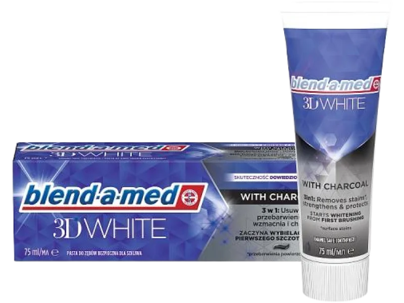 Blend-a-med 3D White with Charcoal, pasta do jamy ustnej