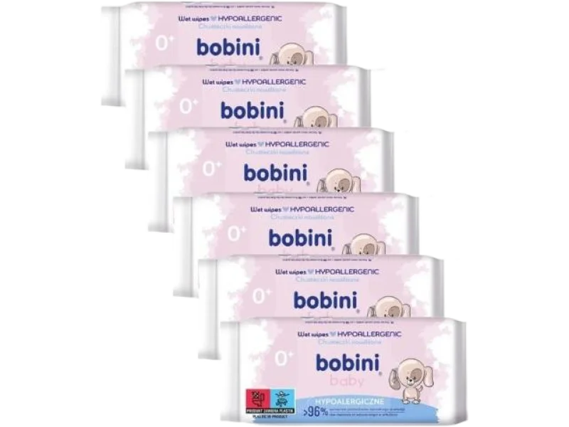 BOBINI BABY Chusteczki nawilżane hypoalergiczne
