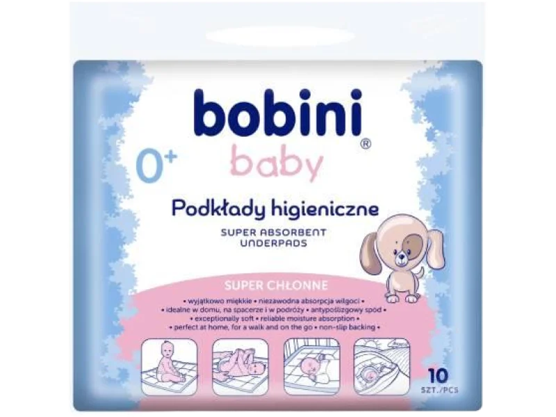 BOBINI BABY Podkłady higieniczne dla niemowląt i dzieci Super chłonne