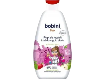 Zdjęcie produktu BOBINI FUN Płyn do kąpieli i żel do mycia ciała o zapachu jabłuszka