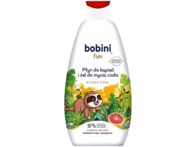 BOBINI FUN Płyn do kąpieli i żel do mycia – cytrusy