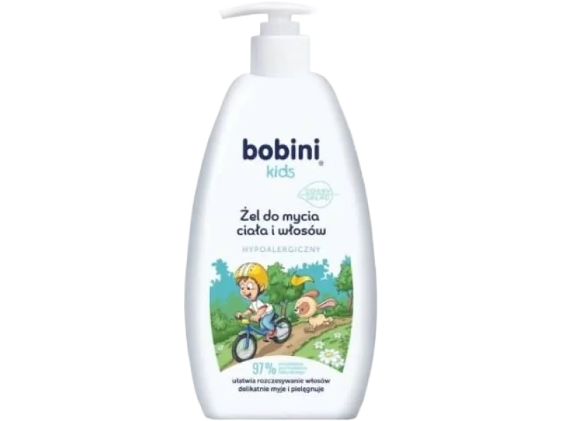 BOBINI KIDS Żel do mycia ciała i włosów – hypoalergiczny, żel