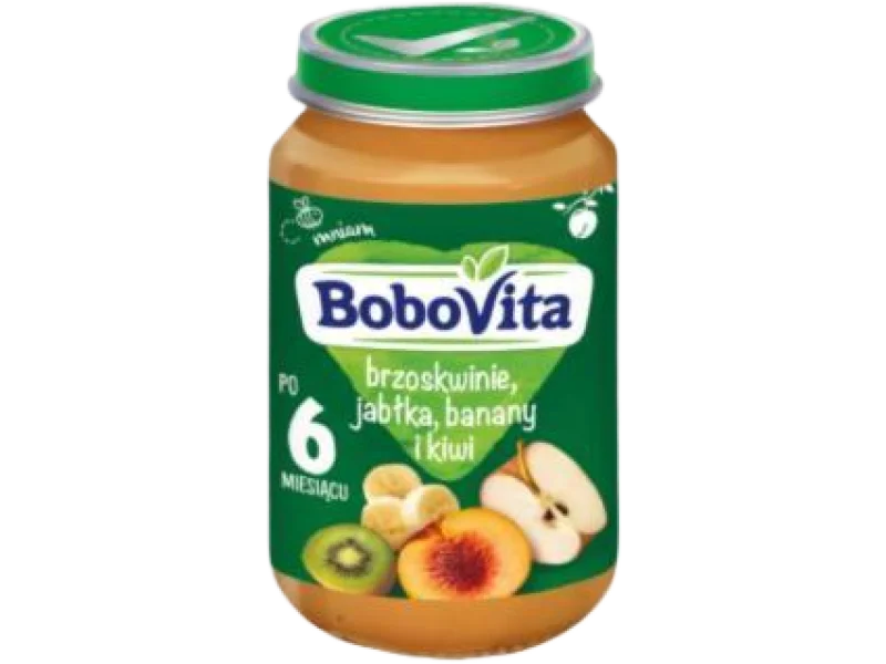 BoboVita Brzoskwinie jabłka banany i kiwi po 6 miesiącu