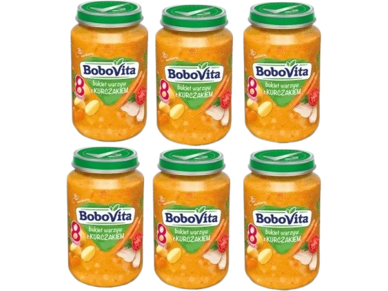BoboVita Bukiet warzyw z kurczakiem po 8 miesiącu