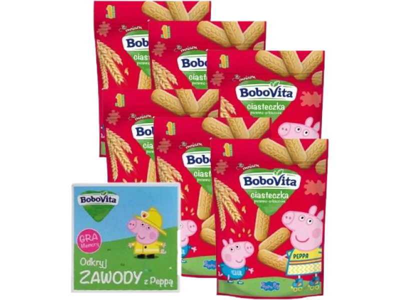 BoboVita Chrupiące ciasteczka pszenno-orkiszowe, 0.80 mg/100 g