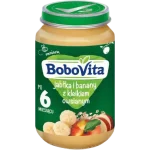 BoboVita Jabłka i banany z kleikiem owsianym po 6 miesiącu, przecier