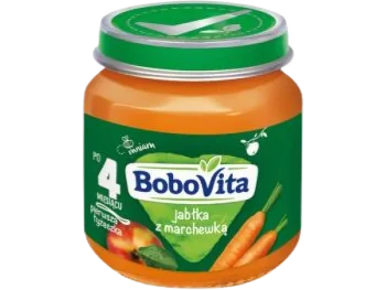 Zdjęcie produktu BoboVita jabłka z marchewką po 4 miesiącu, przecier