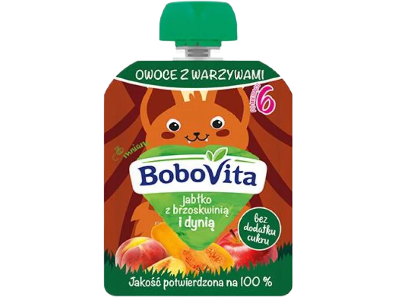 BoboVita Jabłko z brzoskwinią i dynią po 6 miesiącu