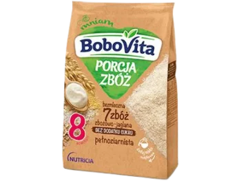 Zdjęcie produktu BoboVita Kaszka bezmleczna 7zbóż zbożowo-jaglana, proszek