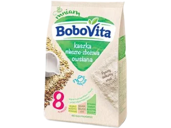 Zdjęcie produktu BoboVita Kaszka mleczno-zbożowa owsiana po 8 miesiącu, proszek
