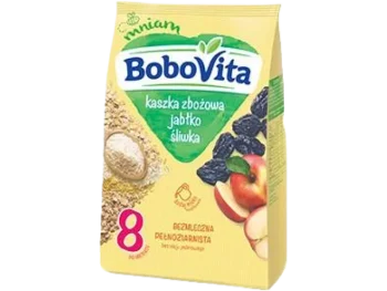 Zdjęcie produktu BoboVita Kaszka zbożowa jabłko śliwka, proszek, 0,77 mg/100 g
