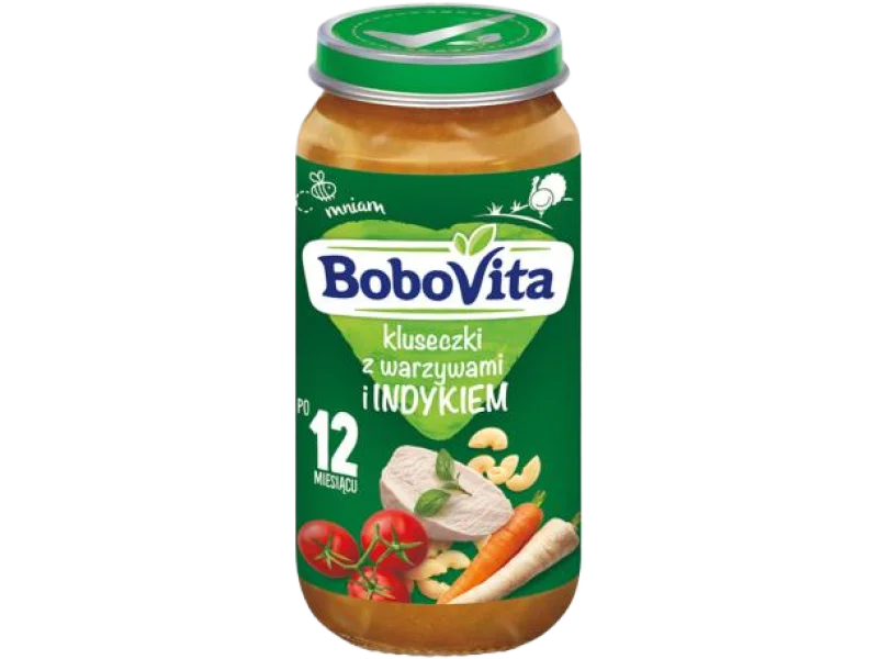 BoboVita Kluseczki z warzywami i indykiem
