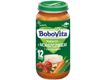 Zdjęcie produktu BoboVita Makaron z morszczukiem i warzywami po 12. miesiącu, produkt sypki, 0.13 g/100 g