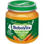 BoboVita marchewkowa z ryżem po 4 miesiącu, obiadek