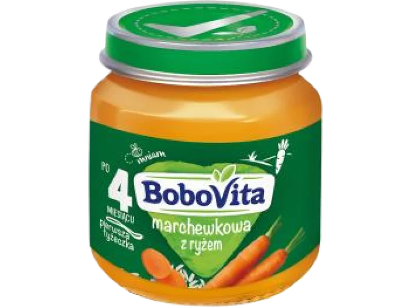 BoboVita Marchewkowa z ryżem po 4 miesiącu, 0.14 g/100 g