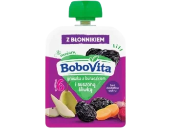 Zdjęcie produktu BOBOVITA Mus gruszka z buraczkiem i suszoną śliwką po 6. miesiącu