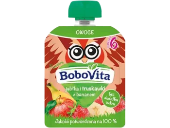 Zdjęcie produktu BoboVita Mus jabłko, truskawka, banan