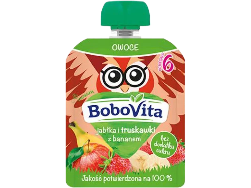 BoboVita Mus jabłko, truskawka, banan