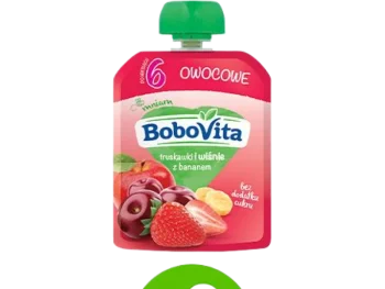 BoboVita Mus truskawki i wiśnie z bananem