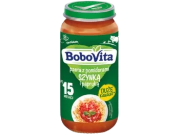 BoboVita Pasta z pomidorami, szynką i papryką po 15. miesiącu