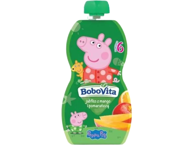 BOBOVITA Peppa Pig Mus Jabłko, mango, pomarańcza