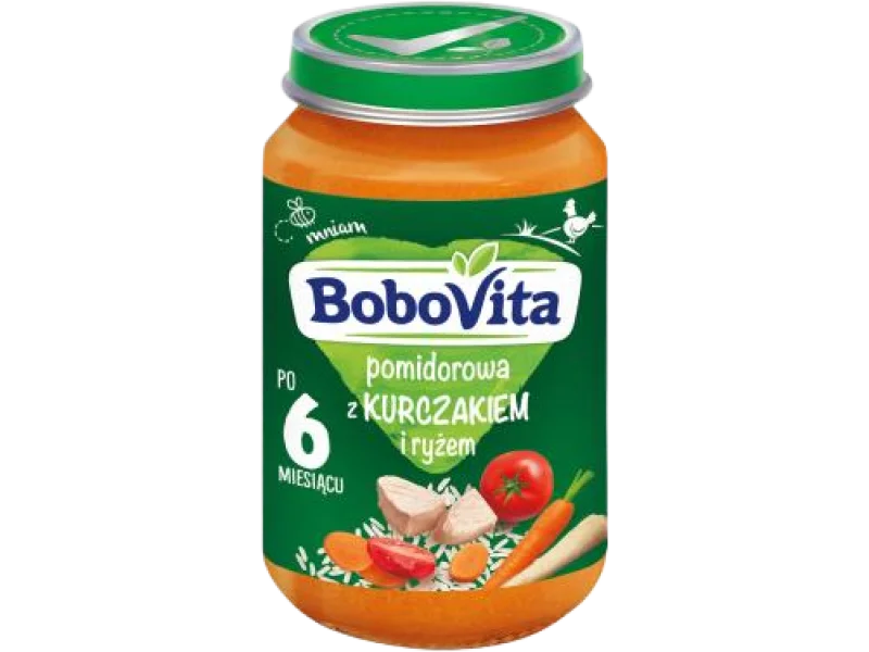 BoboVita pomidorowa z kurczakiem i ryżem po 6 miesiącu życia