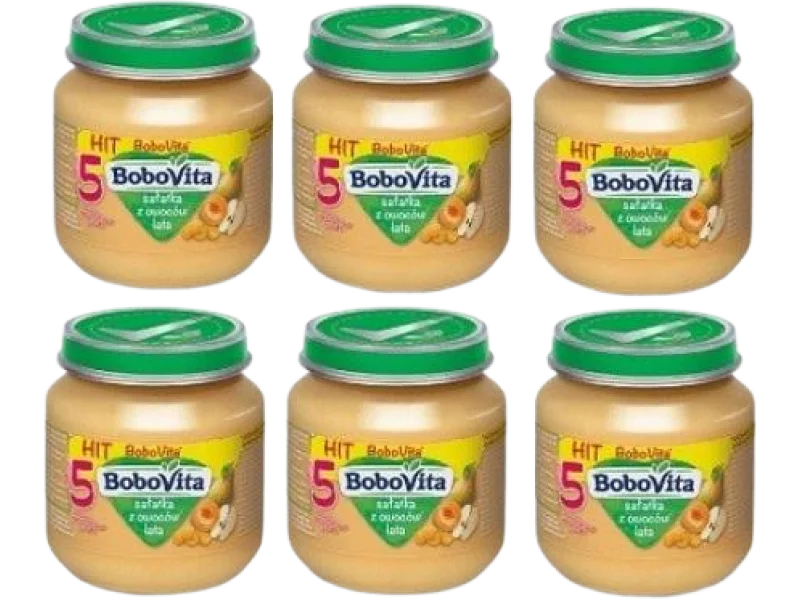 BoboVita Sałatka z owoców lata po 5 miesiącu, 18 mg/100 g