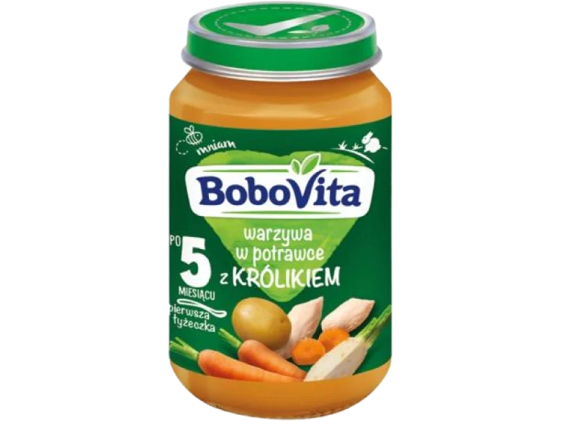 BoboVita Warzywa w potrawce z królikiem