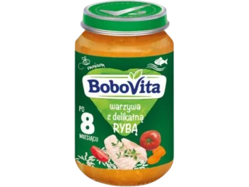 Zdjęcie produktu BoboVita warzywa z delikatną rybą po 8 miesiącu, obiadek
