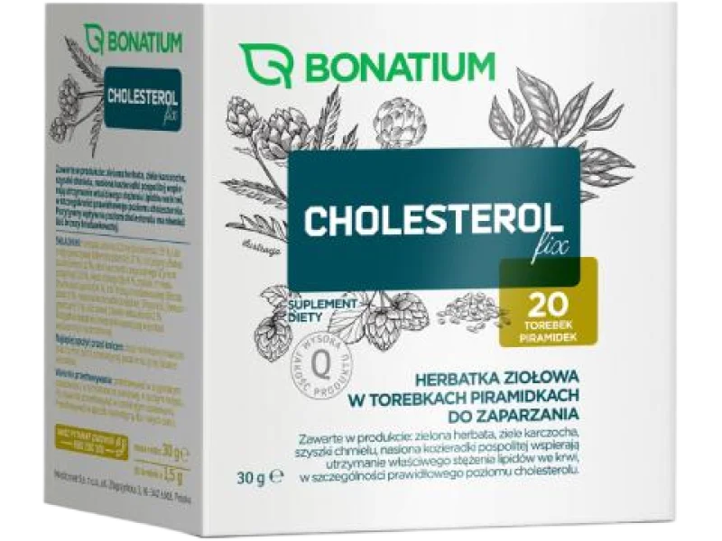 Bonatium Cholesterol fix herbatka ziołowa, zioła do zaparzania