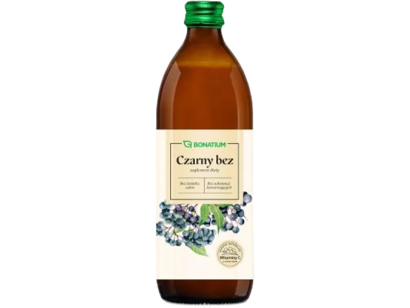 Bonatium Czarny bez sok 99,7%, płyn