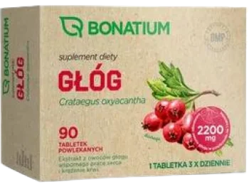 Zdjęcie produktu Bonatium Głóg, tabletki powlekane, 200 mg