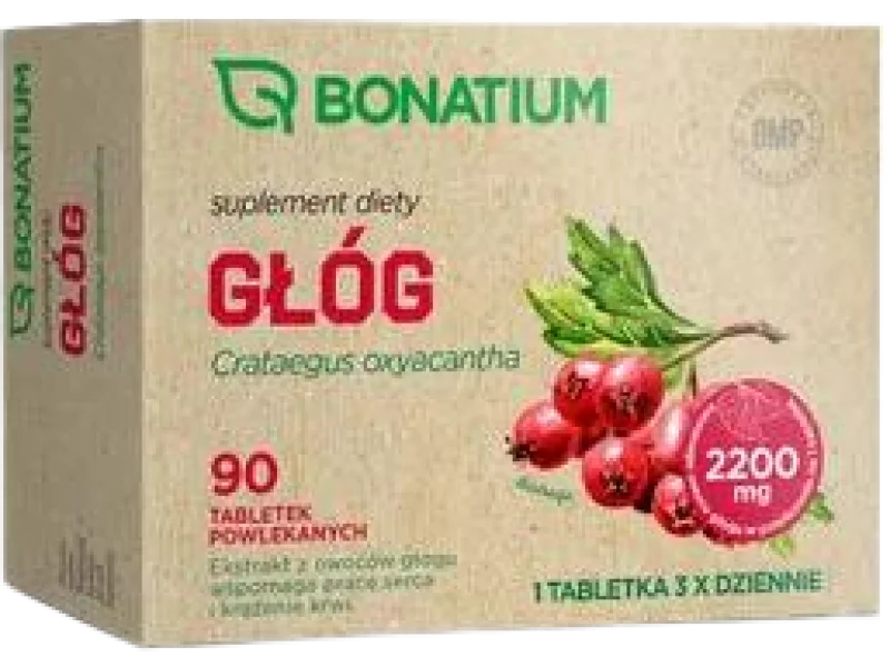 Bonatium Głóg, tabletki powlekane, 200 mg