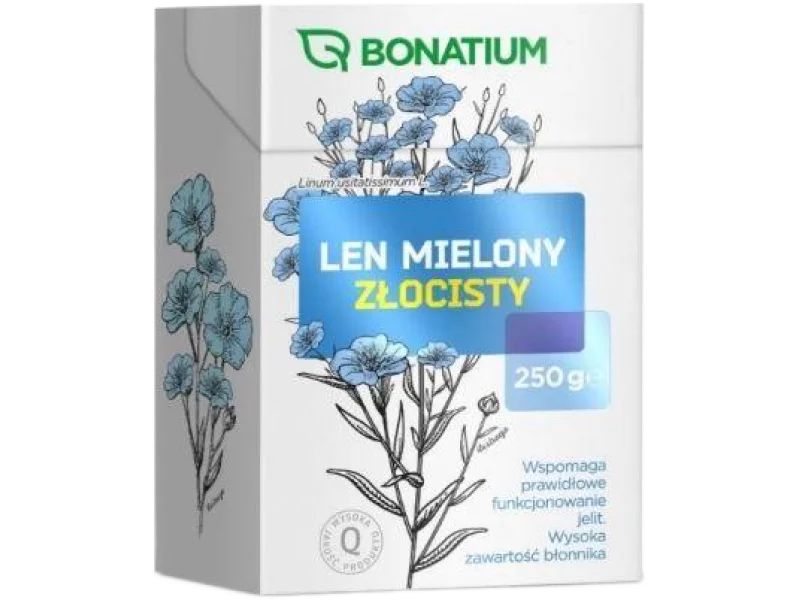 Bonatium Len Mielony Złocisty do zaparzania, zioła do zaparzania