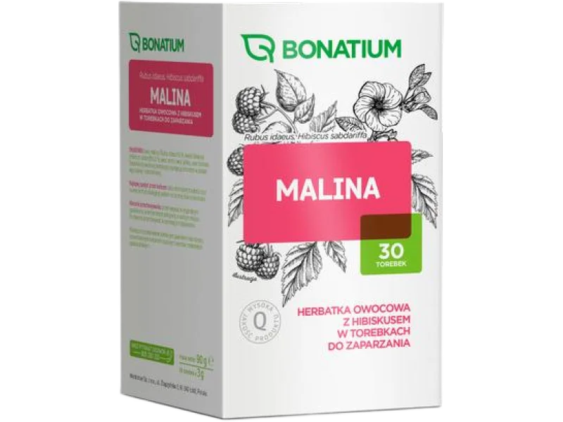 Bonatium Malina Herbatka owocowa z hibiskusem, zioła do zaparzania