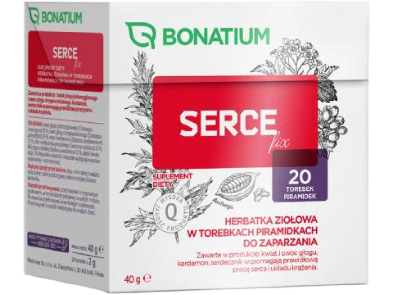 Bonatium Serce fix, zioła do zaparzania