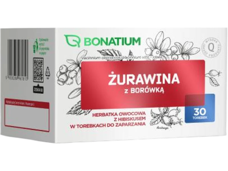 Bonatium Żurawina z borówką Herbatka owocowa, saszetki
