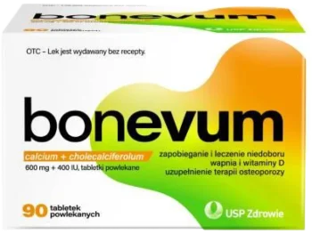 Zdjęcie produktu Bonevum, tabletki powlekane, 600 mg + 400 j.m.