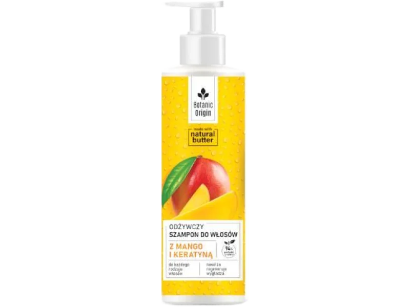 Botanic Origin odżywczy szampon do włosów z mango i keratyną