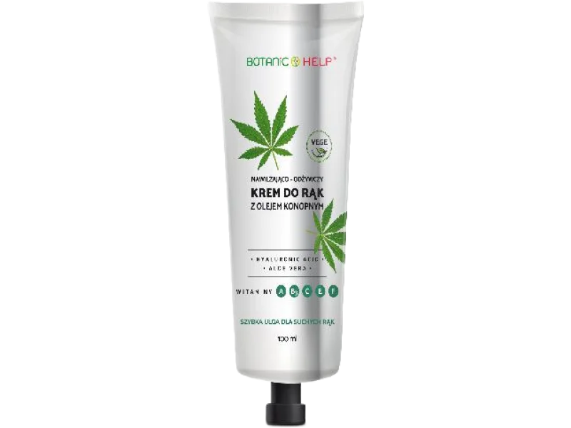 BotanicHelp Krem do rąk z olejem konopnym nawilżająco-odżywczy
