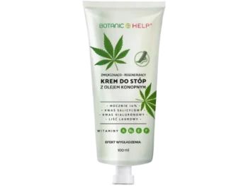 BotanicHelp Zmiękczająco-regenerujący krem do stóp z olejem konopnym