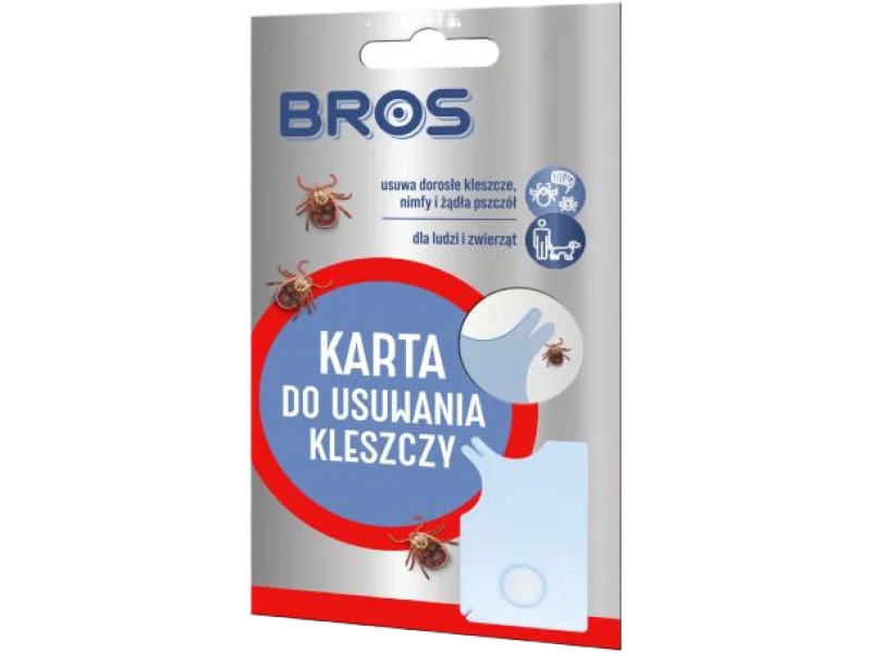 BROS Karta do usuwania kleszczy, sprzęt medyczny