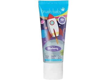 Zdjęcie produktu BRUSHBABY Pasta do zębów dla dzieci w wieku 3+ lat JAGODOWA