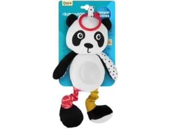 Zdjęcie produktu Canpol Babies BabiesBoo pluszowa panda zawieszka z pozytywką i lampką, zabawka sensoryczna