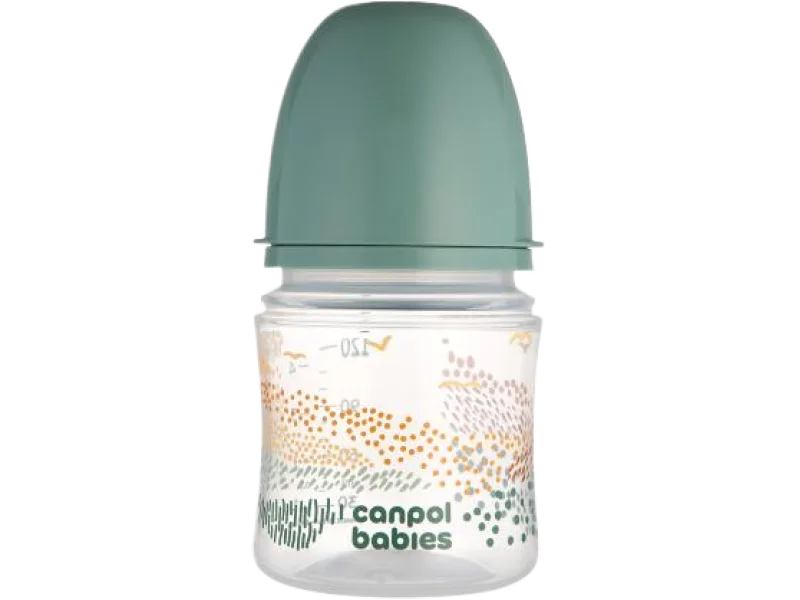 CANPOL BABIES Butelka antykolkowa EasyStart Mountains 0m+, sprzęt medyczny