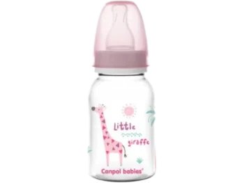 Zdjęcie produktu CANPOL BABIES Butelka wąska Africa Różowa żyrafa