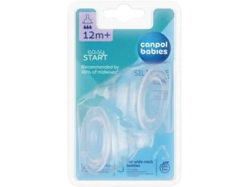 Zdjęcie produktu CANPOL BABIES EasyStart Smoczki silikon szybki do butelki szerokootworowej, sprzęt medyczny